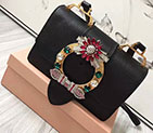 2017 MiuMiu Shoulder BAG IN LEATHER 5BH609 5BH609