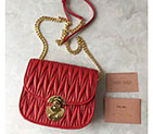 2017 MiuMiu Shoulder Bag in Sheepskin leather 5BD032 5BD032