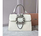 2017 MiuMiu Top handle IN LEATHER 5BA108 5BA108