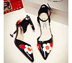 2017 Prada women Sandals in Patent leather Heel Height 5cm PSW0232