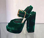 2017 Prada women Sandals in velvet Heel Height 13cm PSW0245