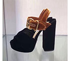 2017 Prada women Sandals in velvet Heel Height 13cm PSW0247