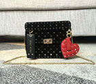 2017 VALENTINO GARAVANI ROCKSTUD SPIKE MEDIUM BAG in Velvet