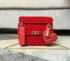 2017 VALENTINO GARAVANI ROCKSTUD SPIKE MEDIUM BAG in Velvet