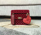 2017 VALENTINO GARAVANI ROCKSTUD SPIKE MEDIUM BAG in Velvet