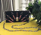 2017 Valentino Chain Messenger bag clutch in calfskin V0111 V0111