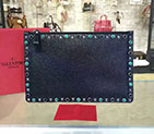 2017 Valentino GUITAR ROCKSTUD ROLLING NOIR CROSS BAG 0116 0116