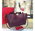 2017 Valentino ROCKSTUD NOIR MEDIUM TOTE 0973 0973