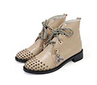 2017 Valentino women Boot in Calfskin leather with rivet VN0429