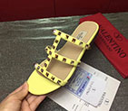 2017 Valentino women Flat shoes in Lambskin leather with rivet VN0437