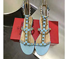 2017 Valentino women Sandals in Lambskin leather in rivet VN0423