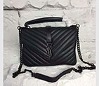 2017 YSL Saint Laurent LARGE COLLEGE BAG IN Original LEATHER 392737