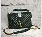 2017 YSL Saint Laurent LARGE COLLEGE BAG IN Original LEATHER 392737
