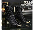 2017 chanle women Boot in Lambskin leather 7.5cm heel CHW1508