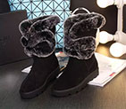 2017 chanle women Boot in Nubuck leather with Rabbit hair CHW1602