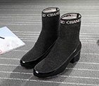 2017 chanle women Boot in Patent leather with sock CHW1617