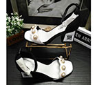 2017 chanle women Sandals in Calfskin leather Heel Height 6.5cm CHW1481