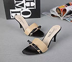 2017 chanle women Slippers in Sheepskin leather Heel Height 8cm CHW1419