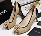 2017 chanle women high-heeled shoes in Sheepskin leather CHW1397