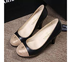 2017 chanle women high-heeled shoes in Sheepskin leather CHW1417