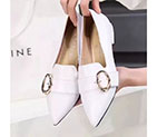 2017 chanle women shoes in Calfskin leather