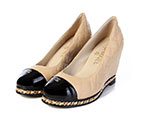2017 chanle women shoes in Sheepskin leather CHW1415