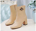 2017 gucci women Boots shoes in Calfskin leather Heel Height 7.5cm