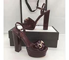 2017 gucci women Sandals in Calfskin leather Heel Height 13cm GWS561