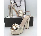 2017 gucci women Sandals in Calfskin leather Heel Height 13cm GWS564