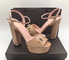 2017 gucci women Sandals in Calfskin leather Heel Height 13cm GWS558