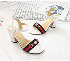 2017 gucci women Sandals in Lambskin leather Heel Height 8cm GWS566