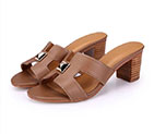 2017 hermes women Sandals in leather with rivet HWS252