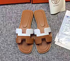2017 hermes women Slippers in Calfskin Leather HWS285