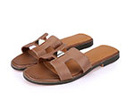 2017 hermes women Slippers in leather with rivet HWS249