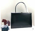 2018 CELINE MEDIUM CLASP BAG IN BOX CALFSKIN WITH PATINA 180923