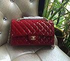 2018 Chanel 2.55 Series Flap Bag Original Patent Leather 1112 Gold hardware