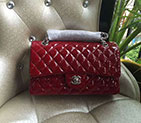 2018 Chanel 2.55 Series Flap Bag Original Patent Leather 1112 Silver hardware