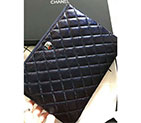 2018 Chanel Banquet Clutch Pleated Crumpled Calfskin A7094