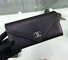 2018 Chanel Bi-Fold Wallet Original Calfskin leather A82715 Black