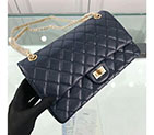 2018 Chanel Classic Flap Bag Original Glazed Crackled Leather