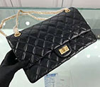 2018 Chanel Classic Flap Bag Original Glazed Crackled Leather