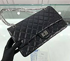 2018 Chanel Classic Flap Bag Original Glazed Crackled Leather