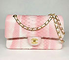 2018 Chanel Classic Flap Bag Original Python Leather 1112