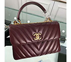2018 Chanel Classic Top Handle Bag Original Lambskin Leather