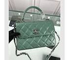 2018 Chanel Classic Top Handle Bag Original Lambskin Leather