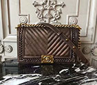 2018 Chanel LeBoy Flap Shoulder Bag Original Caviar leather A67086