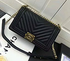 2018 Chanel LeBoy Flap Shoulder Bag in Calfskin leather A67086