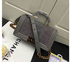 2018 Chanel LeBoy Tote Shoulder Bag Python A67086