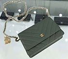 2018 Chanel WOC A33814 Original Grained Calfskin Mini Flap Bag A33814