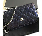2018 Chanel WOC A33814 Original Pleated Crumpled Calfskin Mini Flap Bag A33814